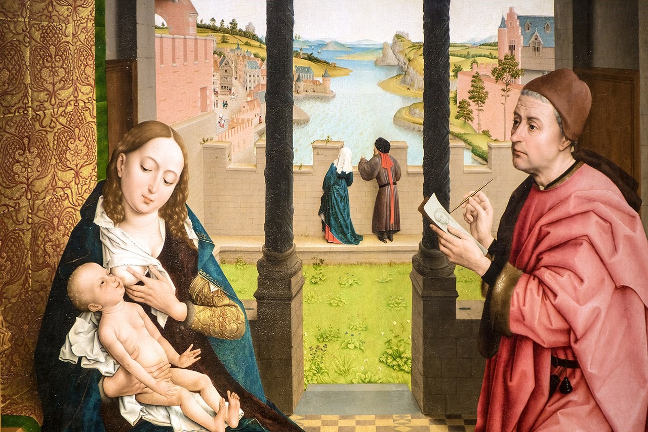 Рогир ван дер Вейде�н. Святой Лука, рисующий Мадонну – афиша